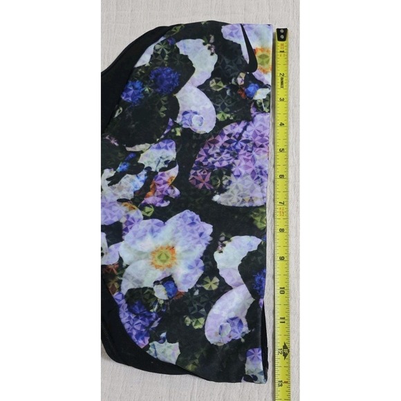 Nike Pro Swoosh Floral Print Sports Bra Sz M Strappy Back Key‎ Hole Gym Running - Picture 7 of 7